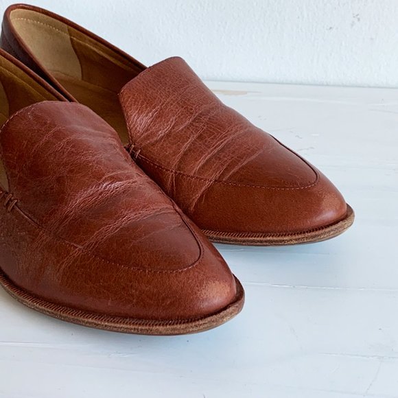 Madewell Mahagony Leather Loafers style# H2419 GUC - Picture 5 of 8